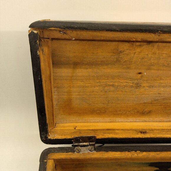 Antique Camphor Wood Intricately Hand Carved Box Jewelry Trinket Early 1900's - Picture 16 of 16